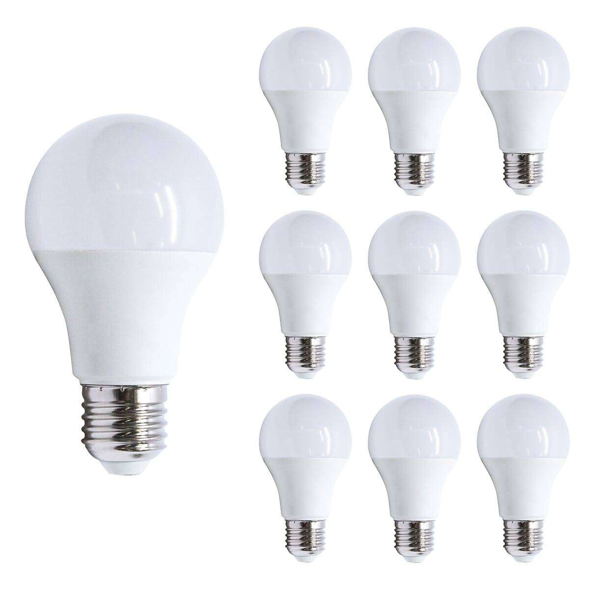 Bemko LED Peerlamp A60 E27 Mat - 11W 1395lm 3000K - Warmwit - Vervangt 100W - 10 stuks-0
