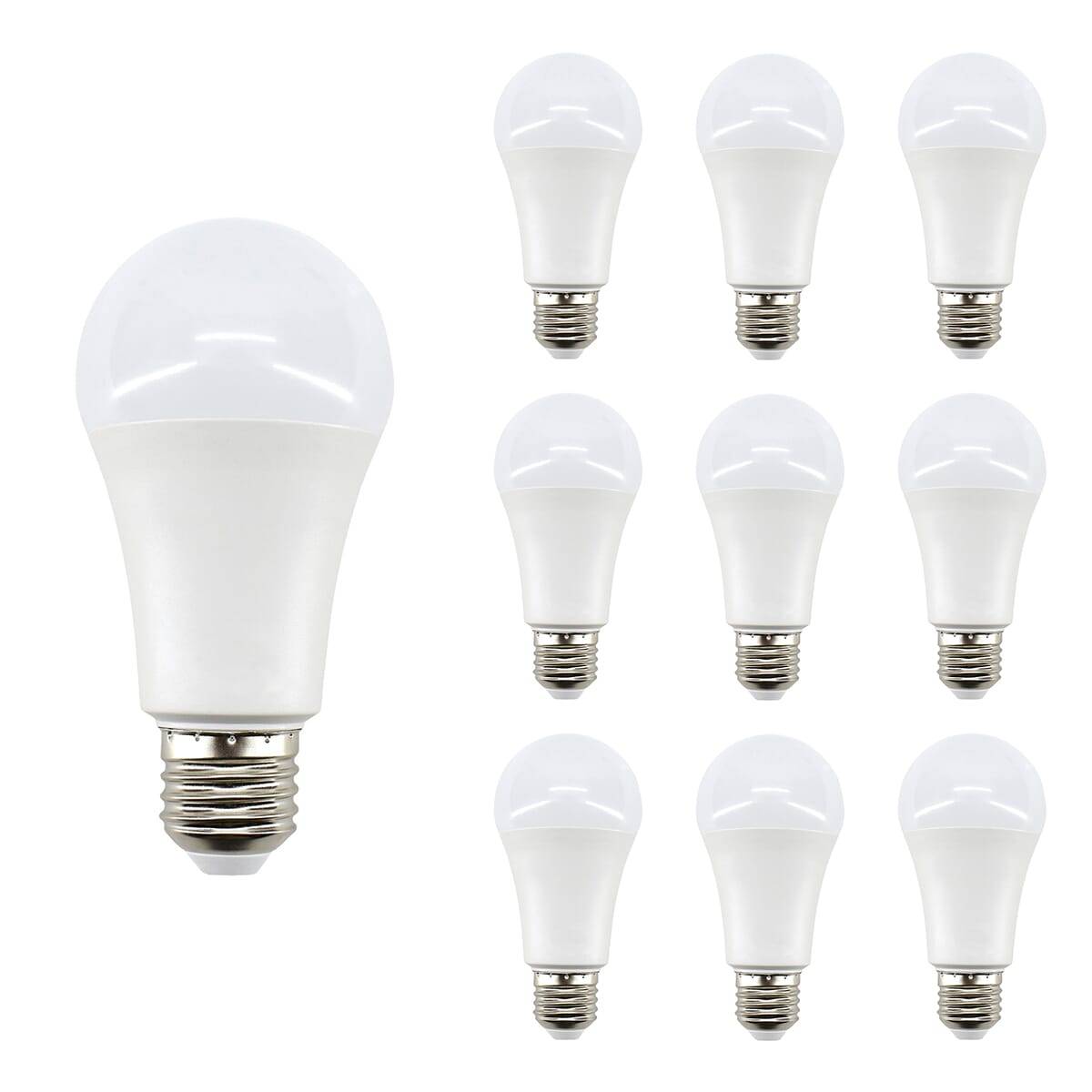 Bemko LED Peerlamp A60 E27 Mat - 11W 720lm 4000K - Neutraalwit - Vervangt 75W - 10 stuks-0