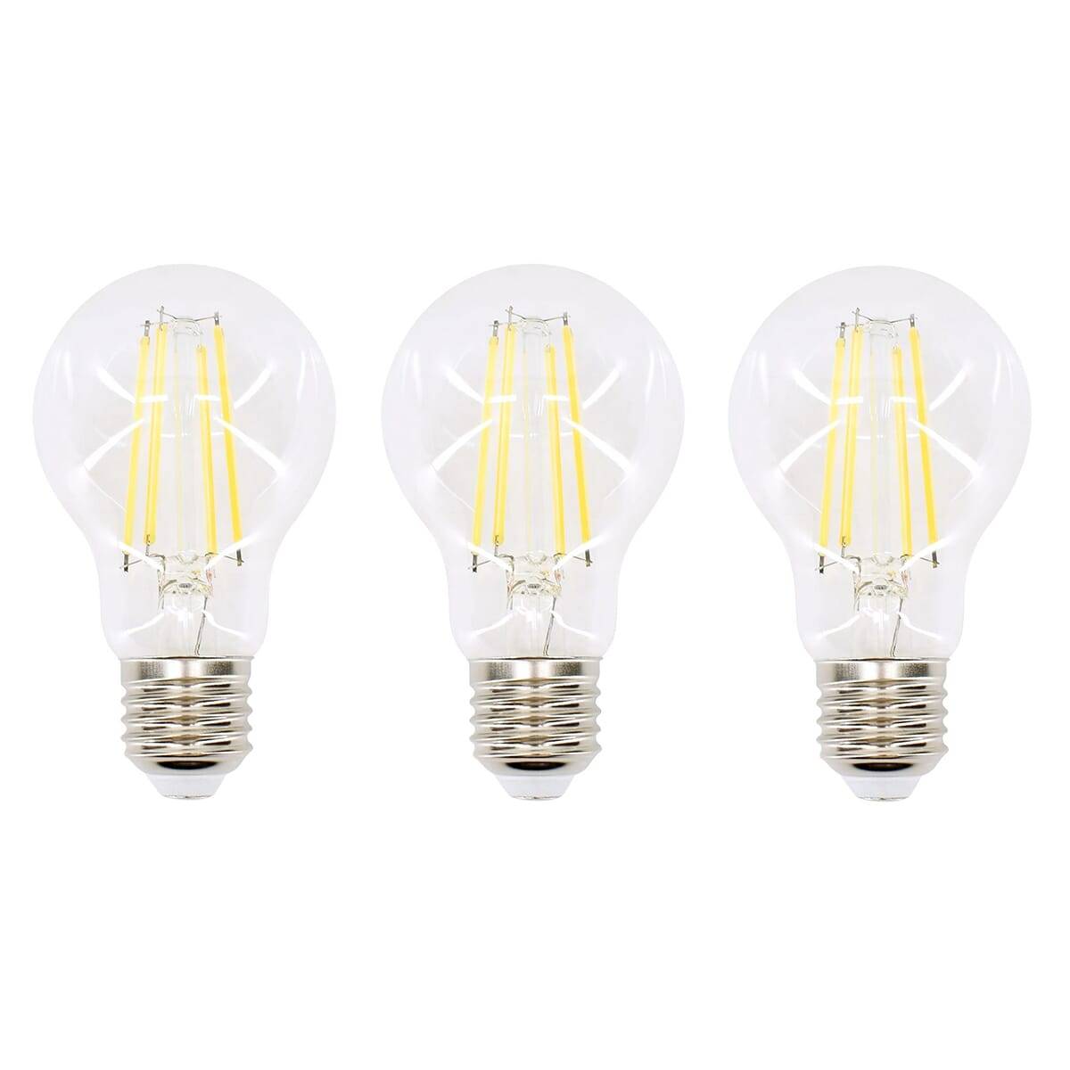 Bemko LED Peerlamp A60 E27 Helder - 7.5W 1120lm 2700K - Extra Warmwit - Vervangt 75W - 3 stuks-0