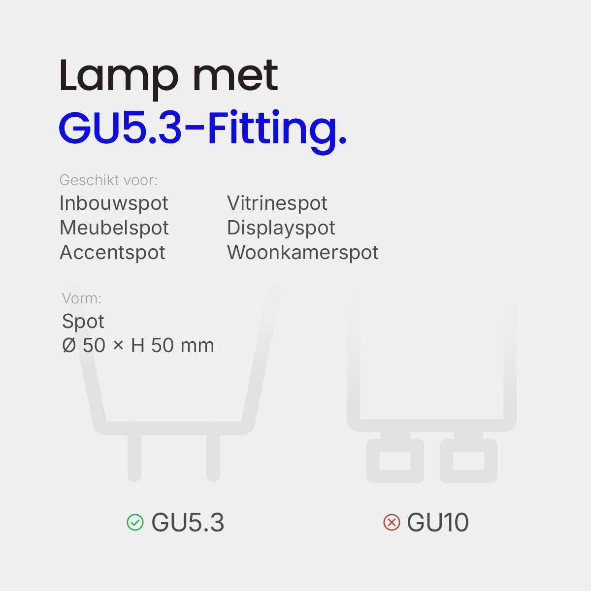 Asalite LED Spot MR16 GU5.3 Helder - 5W 400lm 3000K - Warmwit - Vervangt 39W - 12V - 5 stuks-4