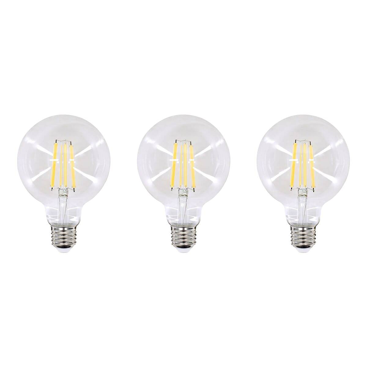 Bemko LED Globelamp G80 E27 Helder - 11W 1600lm 4000K - Neutraalwit - Vervangt 100W - 3 stuks-0