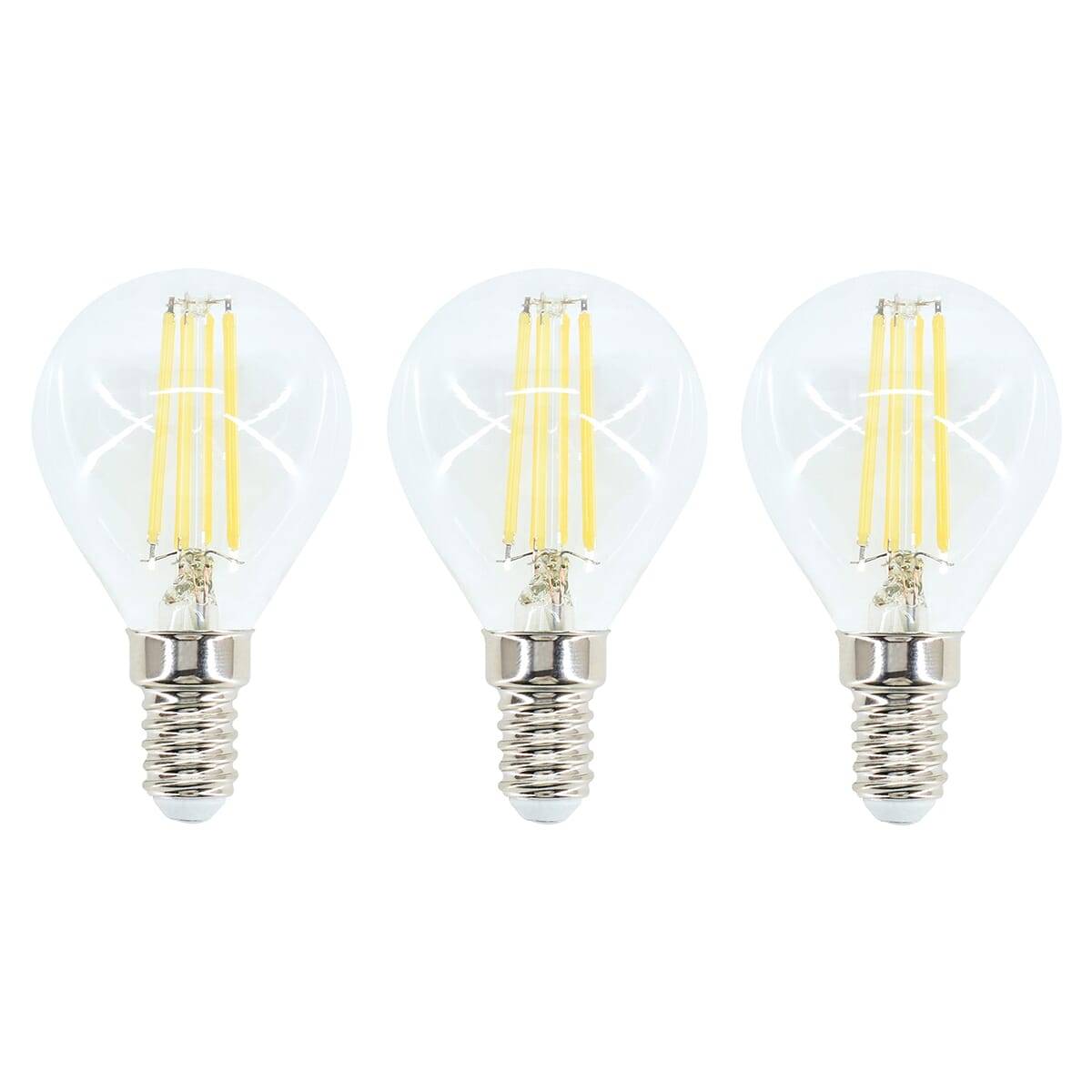 Bemko LED Kogellamp P45 E14 Helder - 6W 1055lm 2700K - Extra Warmwit - Vervangt 60W - 3 stuks-0