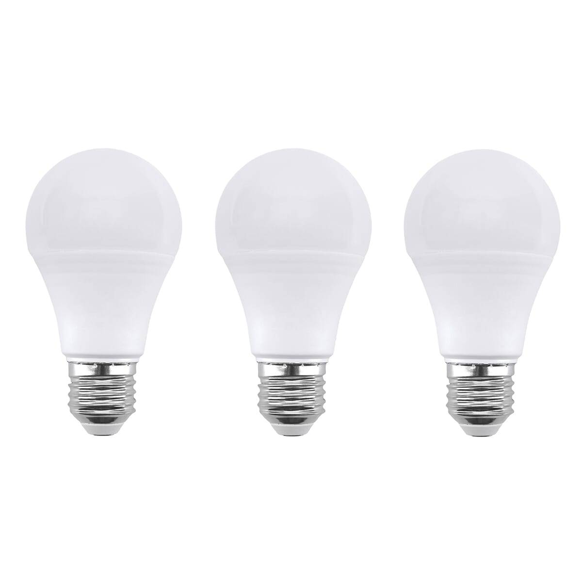Bemko LED Peerlamp A60 E27 Mat - 9.5W 1365lm 3000K - Warmwit - Vervangt 75W - 3 stuks-0
