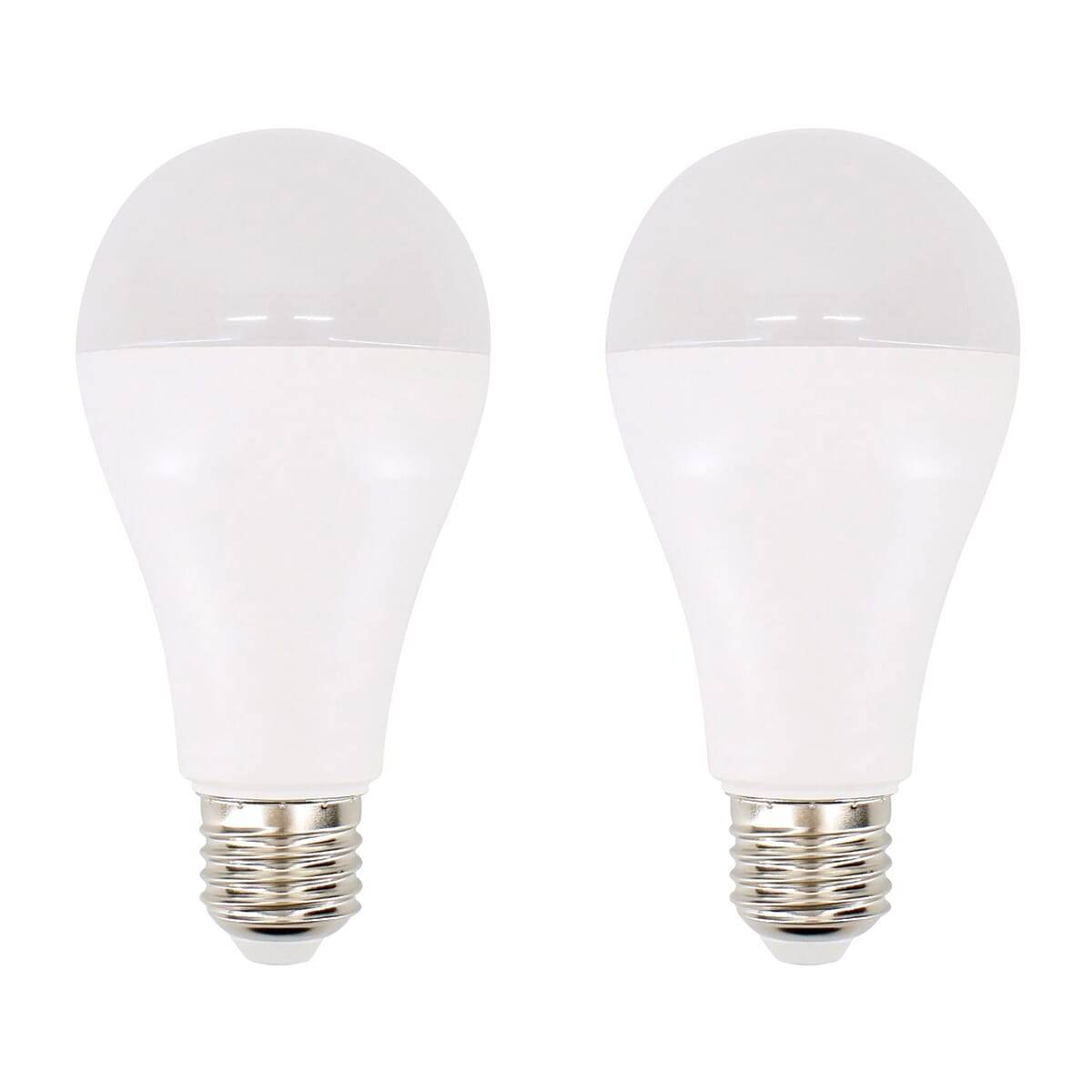Bemko LED Peerlamp A60 E27 Mat - 20W 930lm 4000K - Neutraalwit - Vervangt 200W - 2 stuks-0