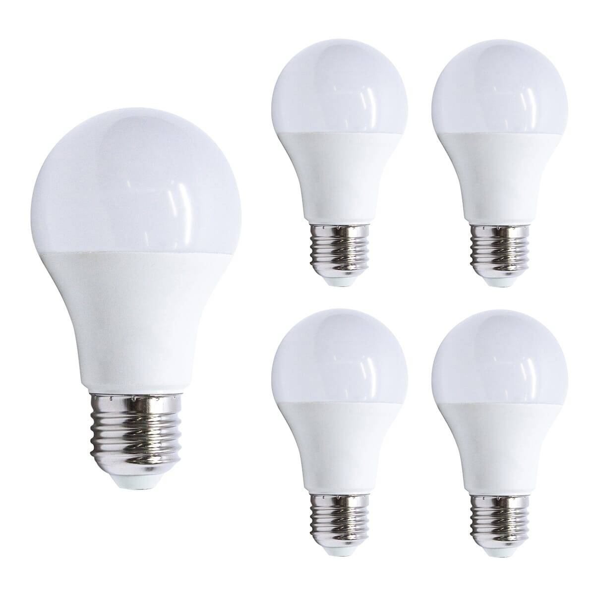 Bemko LED Peerlamp A60 E27 Mat - 11W 520lm 4000K - Neutraalwit - Vervangt 100W - 5 stuks-0
