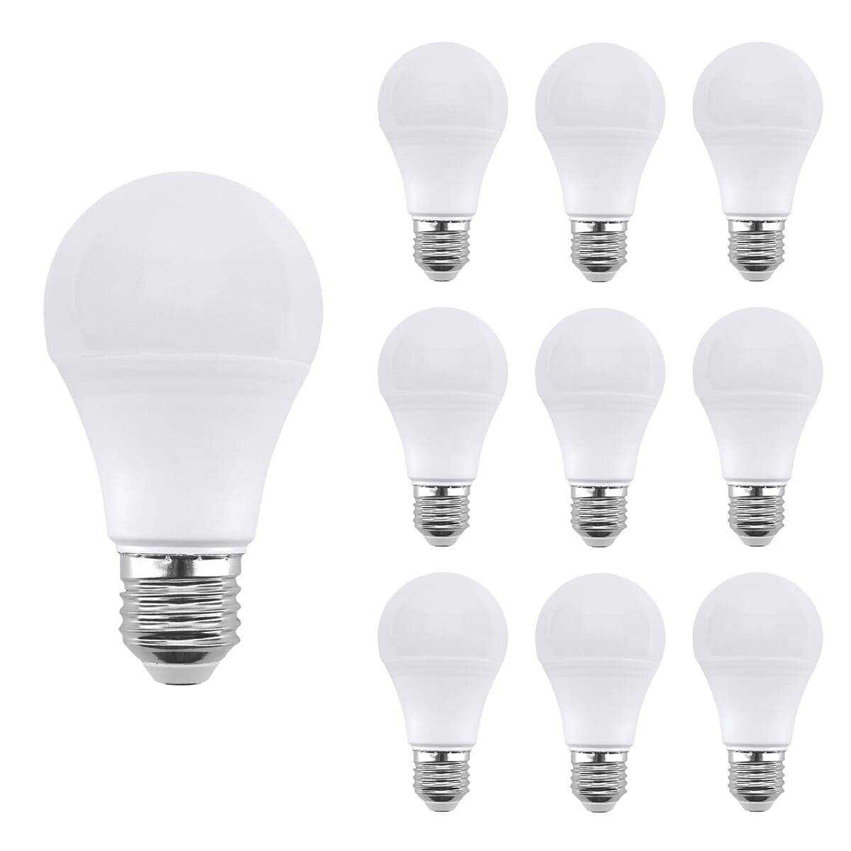 Bemko LED Peerlamp A60 E27 Helder - 9.5W 1055lm 6500K - Koudwit - Vervangt 75W - 10 stuks-0