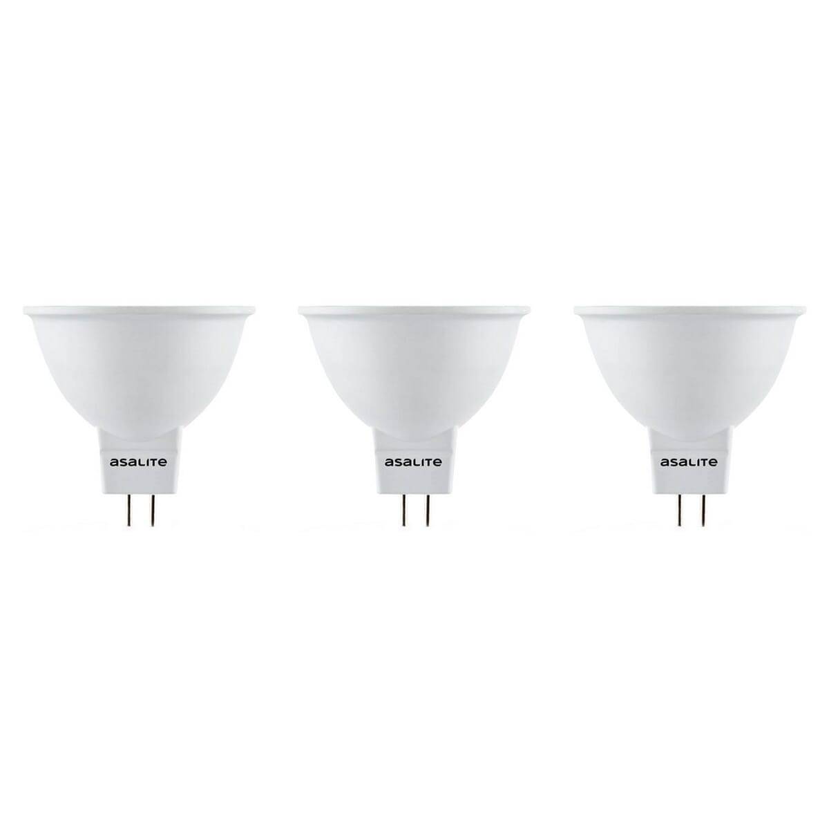 Asalite LED Spot MR16 GU5.3 Helder - 5W 400lm 4000K - Neutraalwit - Vervangt 39W - 12V - 3 stuks-0