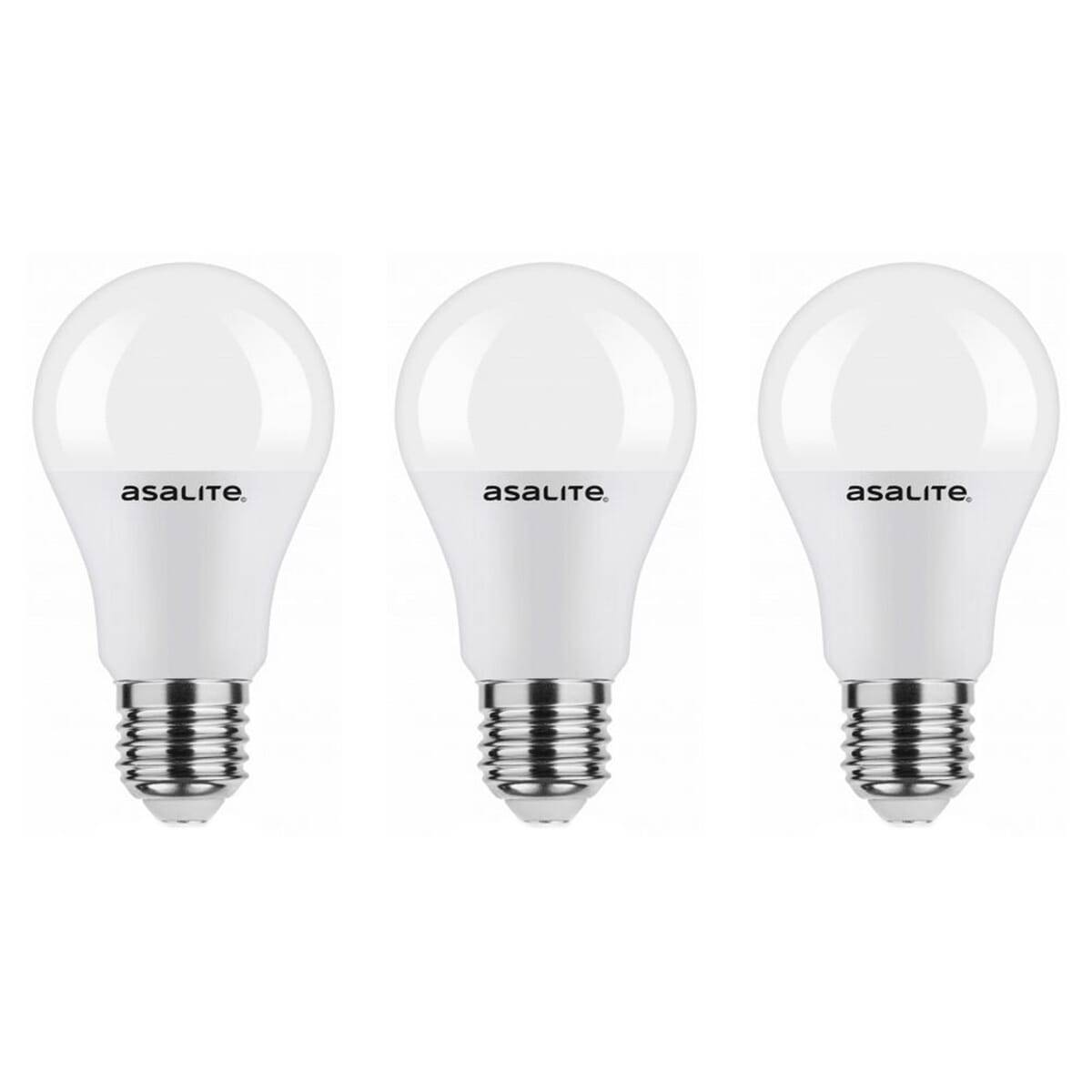 Asalite LED Peerlamp A60 E27 Mat - 18W 1620lm 6500K - Koudwit - Vervangt 105W - 3 stuks-0