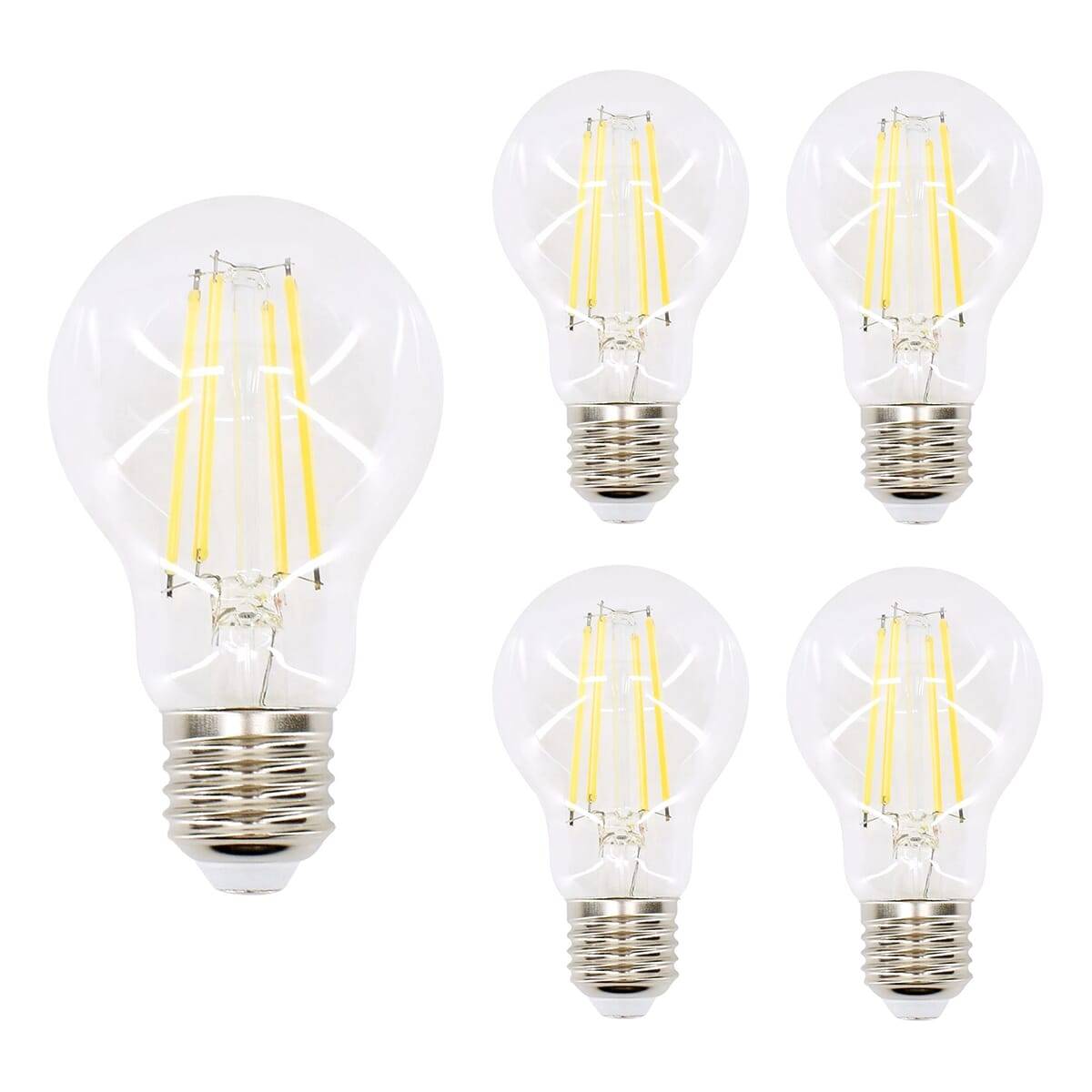 Bemko LED Peerlamp A60 E27 Helder - 7.5W 1120lm 2700K - Extra Warmwit - Vervangt 75W - 5 stuks-0