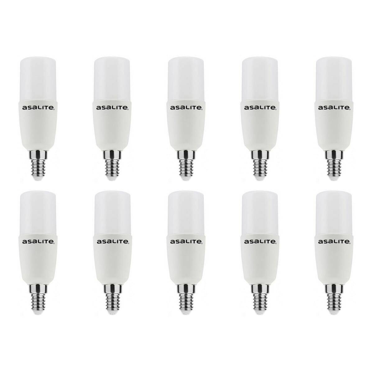 Asalite LED Buislamp T25 E14 Mat - 7W 600lm 4000K - Neutraalwit - Vervangt 48W - 10 stuks-0