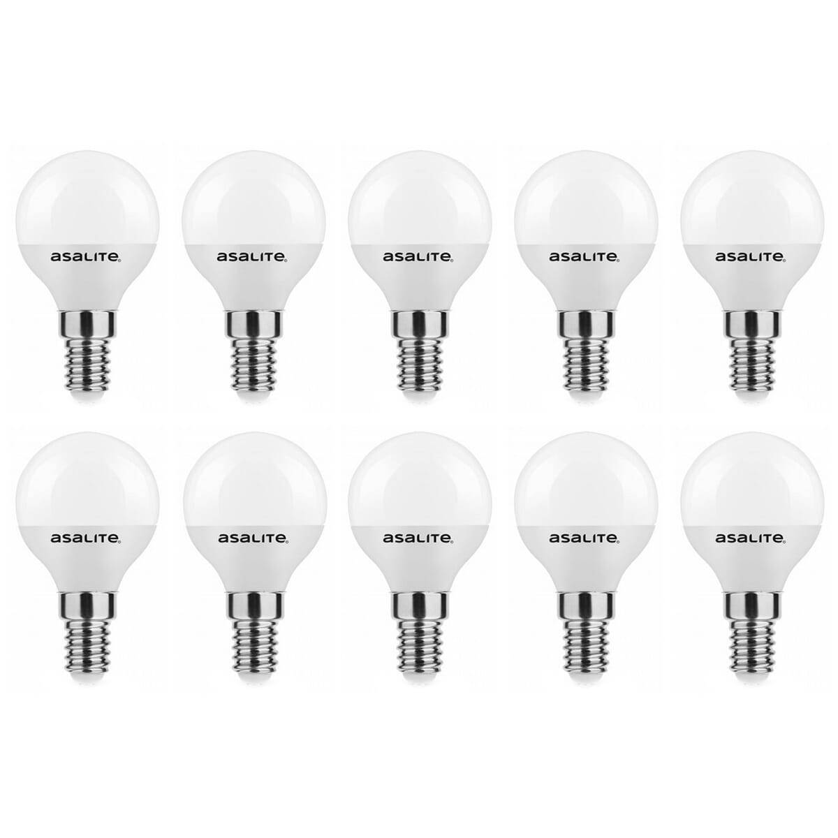 Asalite LED Kogellamp P45 E14 Mat - 6W 510lm 3000K - Warmwit - Vervangt 40W - 10 stuks-0