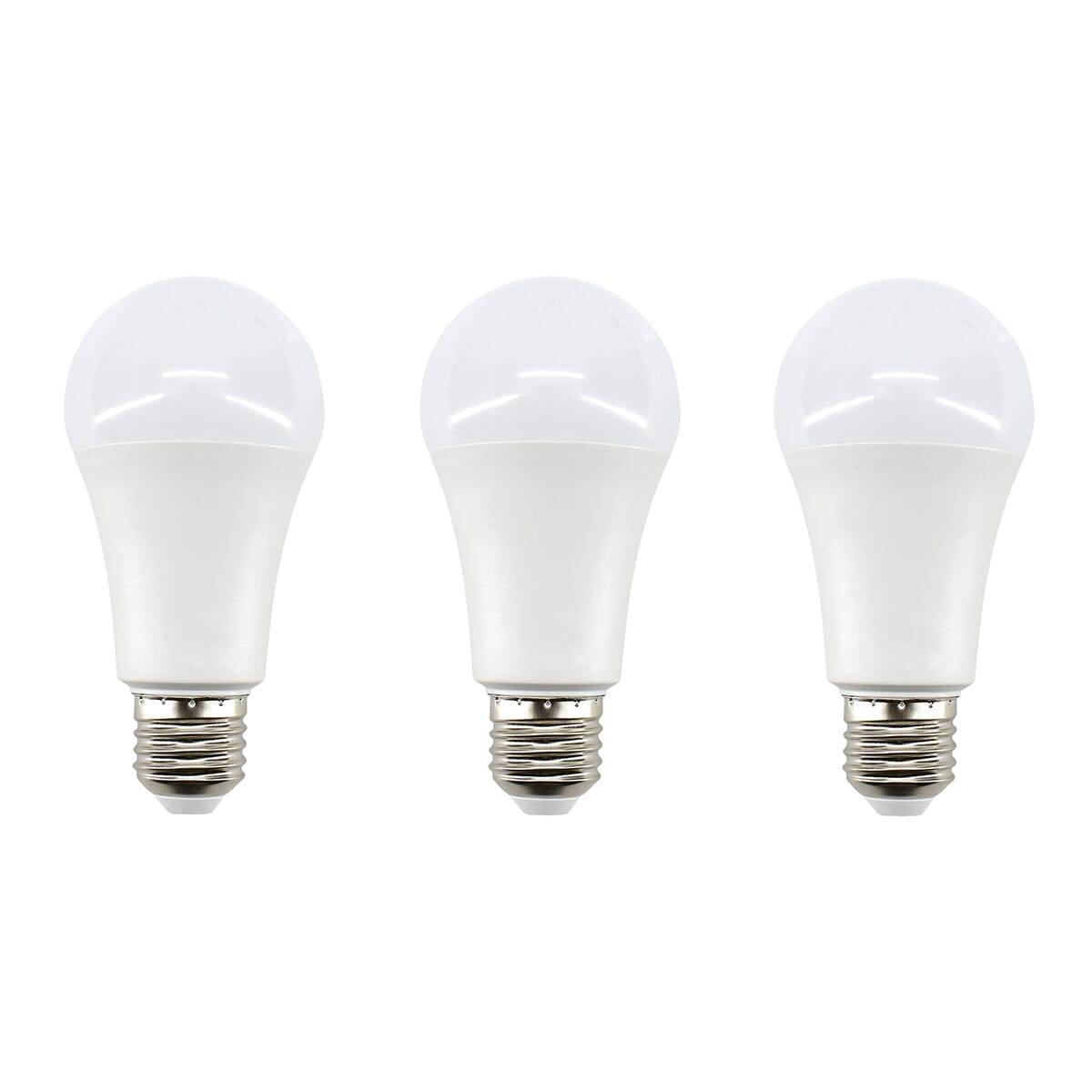 Bemko LED Peerlamp A60 E27 Mat - 11W 720lm 4000K - Neutraalwit - Vervangt 75W - 3 stuks-0