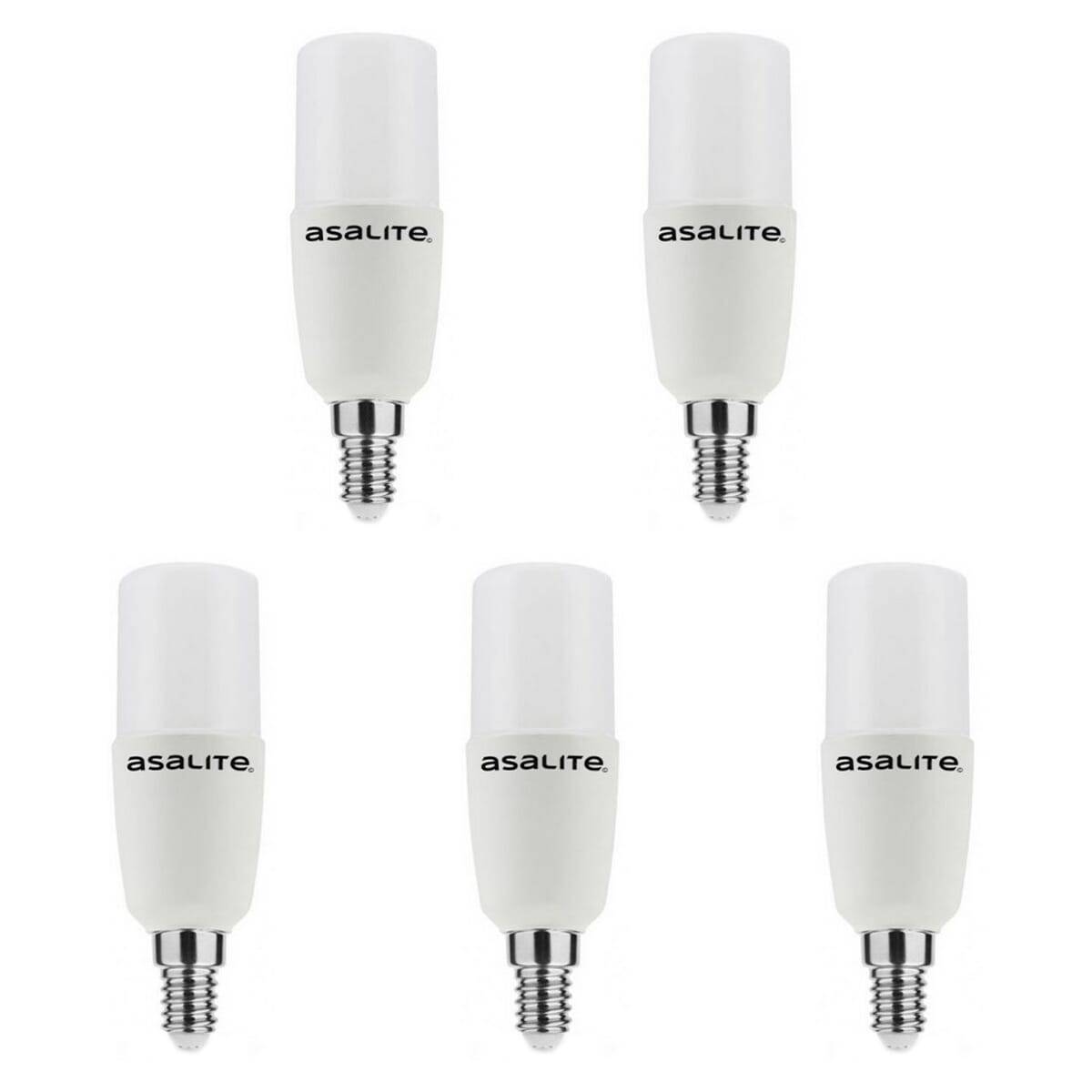 Asalite LED Buislamp T25 E14 Mat - 7W 600lm 3000K - Warmwit - Vervangt 48W - 5 stuks-0