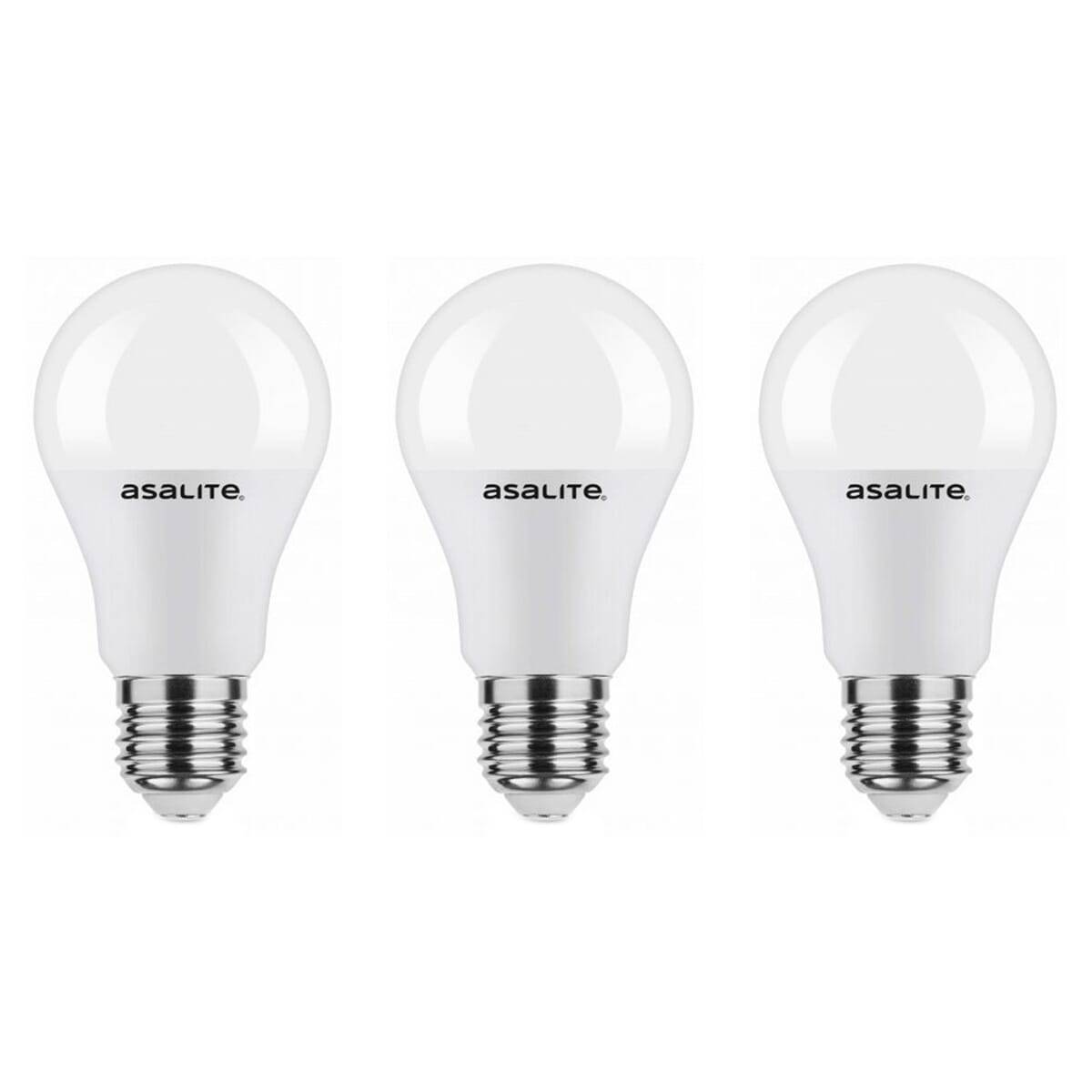 Asalite LED Peerlamp A60 E27 Mat - 7W 630lm 4000K - Neutraalwit - Vervangt 50W - 3 stuks-0