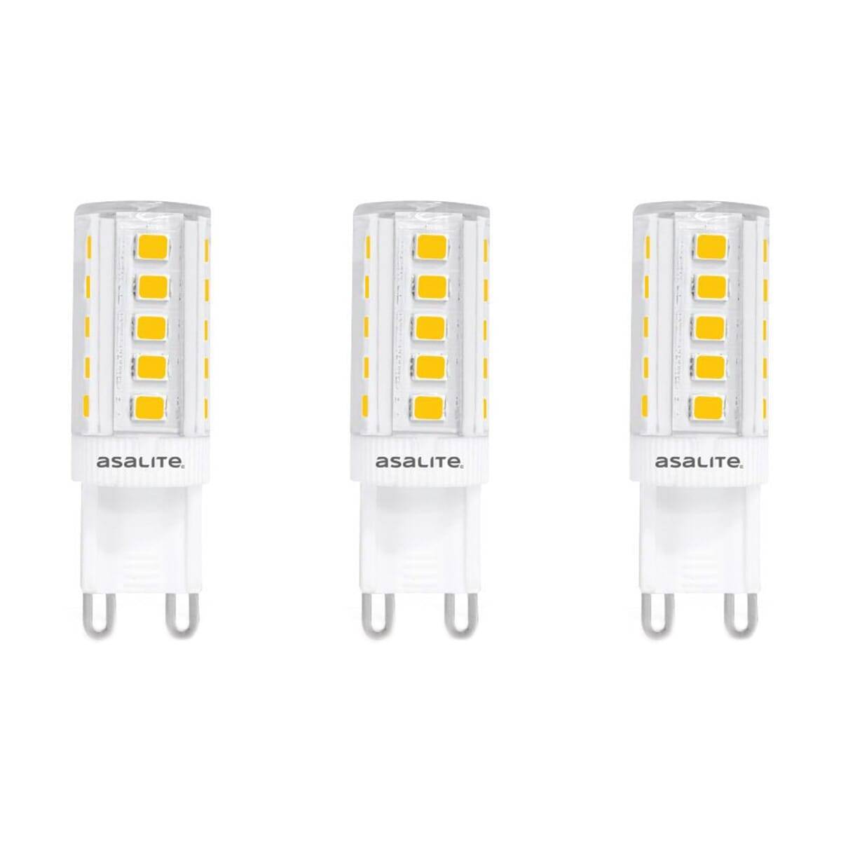 Asalite LED Insteeklamp G9 Helder - 3W 360lm 3000K - Warmwit - Vervangt 32W - 3 stuks-0