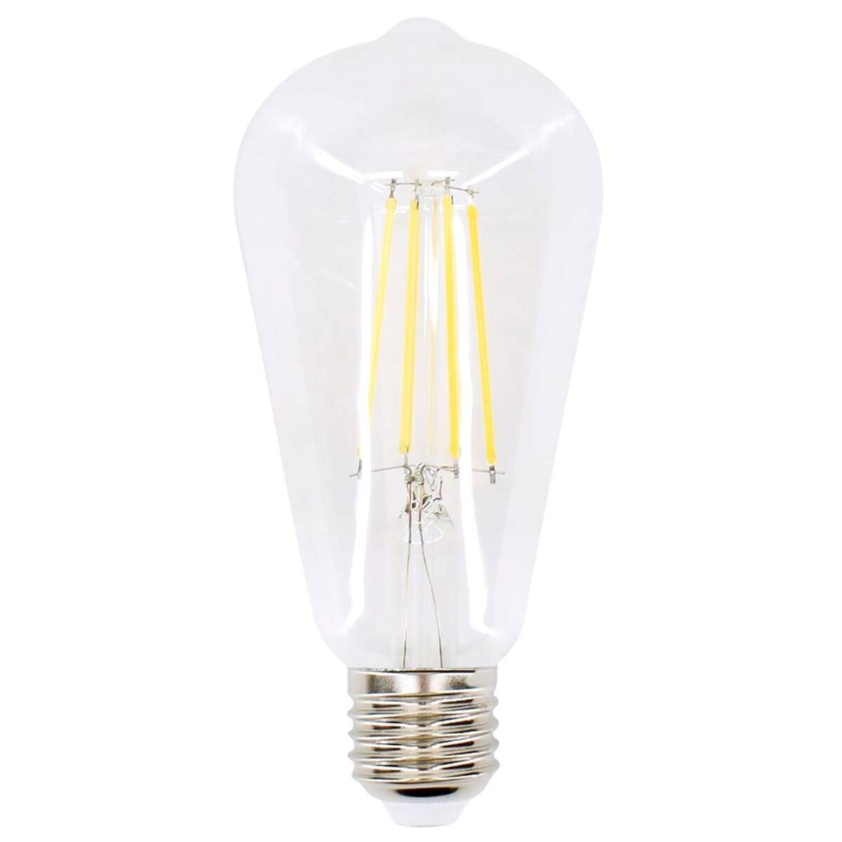 Bemko LED Filamentlamp Edison ST64 E27 Helder - 7W 700lm 4000K - Neutraalwit - Vervangt 53W-0