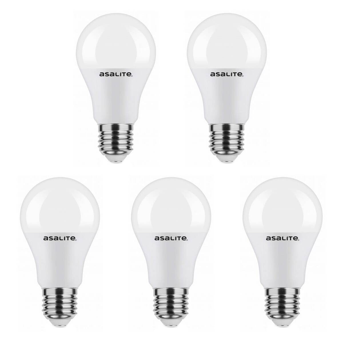 Asalite LED Peerlamp A60 E27 Mat - 7W 630lm 4000K - Neutraalwit - Vervangt 50W - 5 stuks-0
