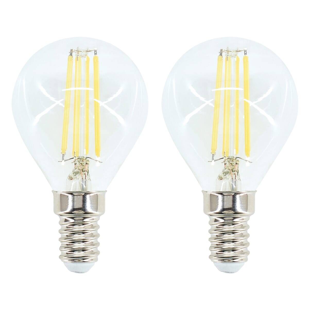 Bemko LED Kogellamp P45 E14 Helder - 6W 1055lm 2700K - Extra Warmwit - Vervangt 60W - 2 stuks-0