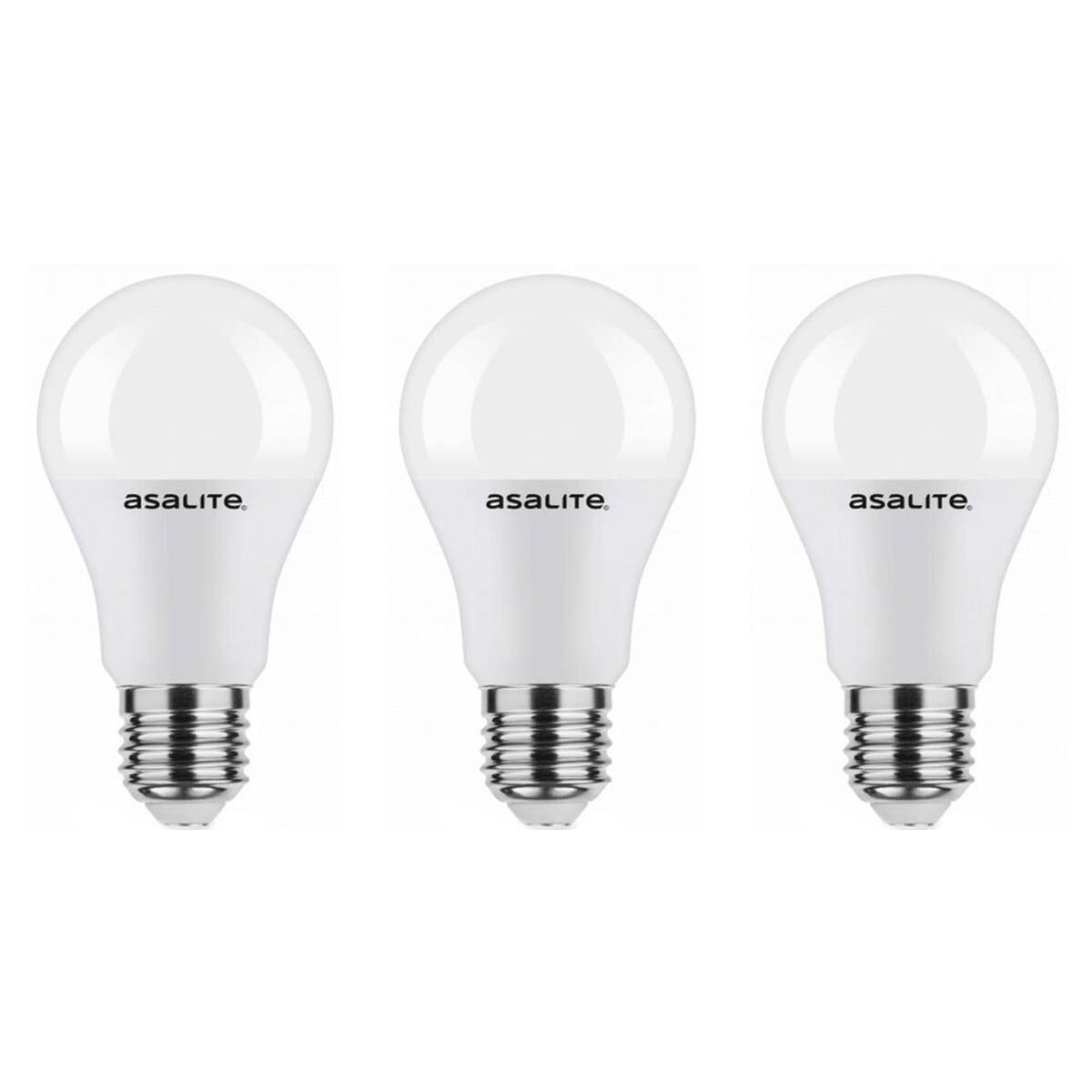 Asalite LED Peerlamp A60 E27 Mat - 7W 600lm 3000K - Warmwit - Vervangt 50W - 3 stuks-0