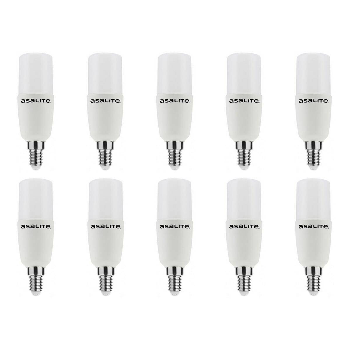 Asalite LED Buislamp T25 E14 Mat - 7W 600lm 3000K - Warmwit - Vervangt 48W - 10 stuks-0