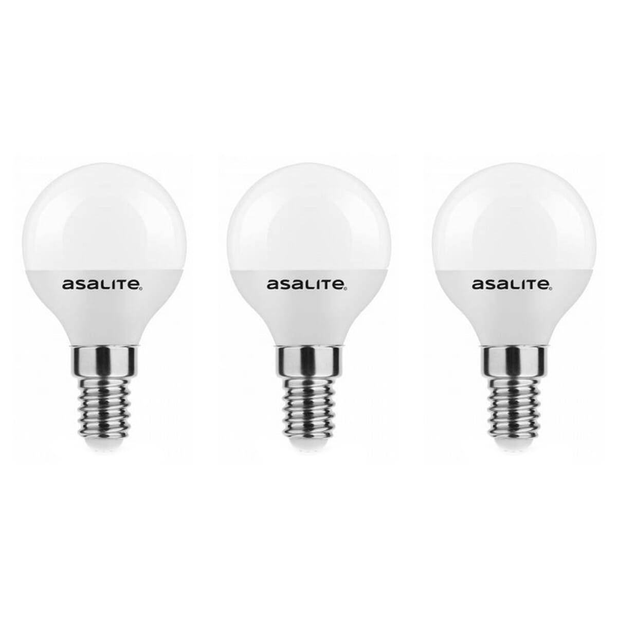 Asalite LED Kogellamp P45 E14 Mat - 6W 510lm 3000K - Warmwit - Vervangt 40W - 3 stuks-0
