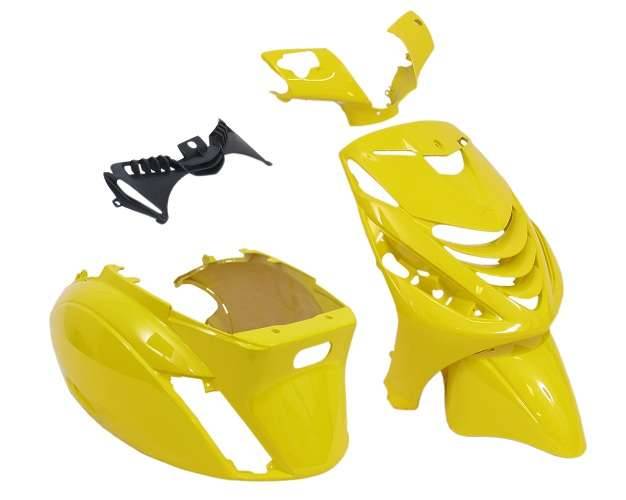 Plaatset 5-delig Edge voor Piaggio Zip-SP vanaf bouwjaar 2000 - glanzend geel-0