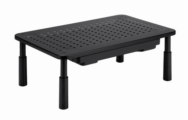 GEMBIRD MS-TABLE-D-01 Monitorstandaard; 20kg; zwart; plastic,staal; 370x235x140mm - 1 stuk