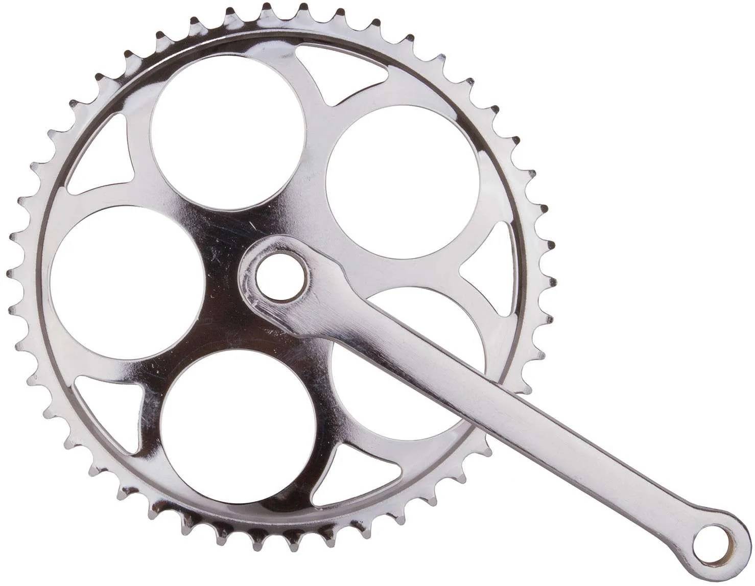 MERKLOOS Crankstel 46T met spie - 170mm crankarm - chroom-0