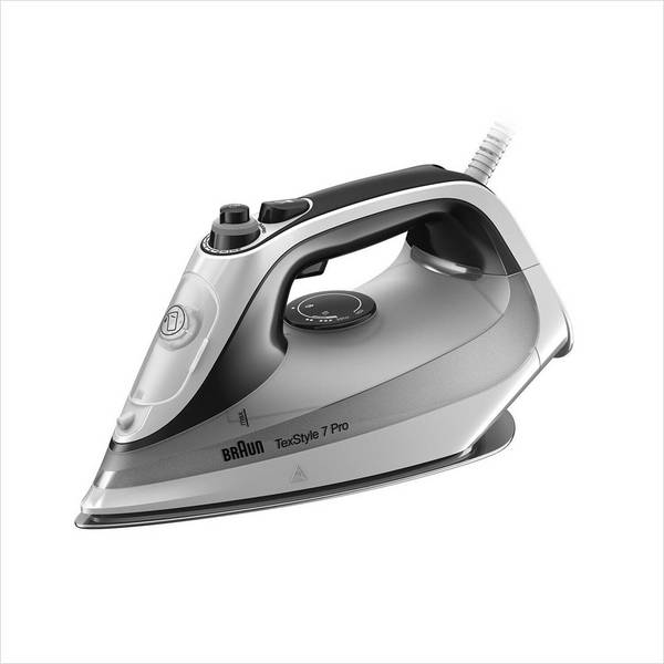 Braun TexStyle 7 Pro SI7149WB Droog- en Stoomstrijkijzer 2900 W EloxalPlus Zoolplaat Zwart/Wit