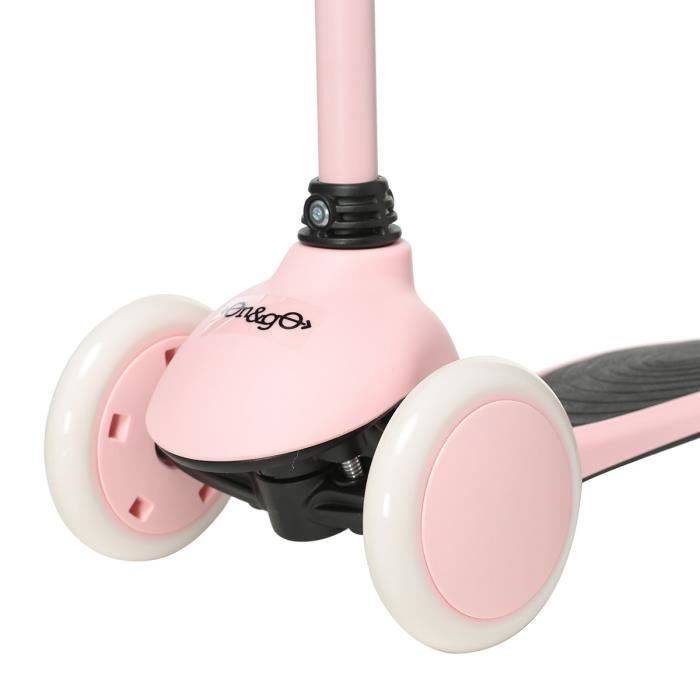 MONDO On and Go Tripper Scooter voor Kinderen, Verstelbaar Stuur, Max. Draagvermogen 30 kg, Roze-3