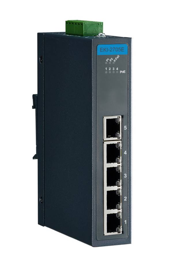 ADVANTECH EKI-2705E-1GPI-A Automatiseringsmodule: switch Ethernet; onbeheerbaar; 12÷48VDC - 1 stuk