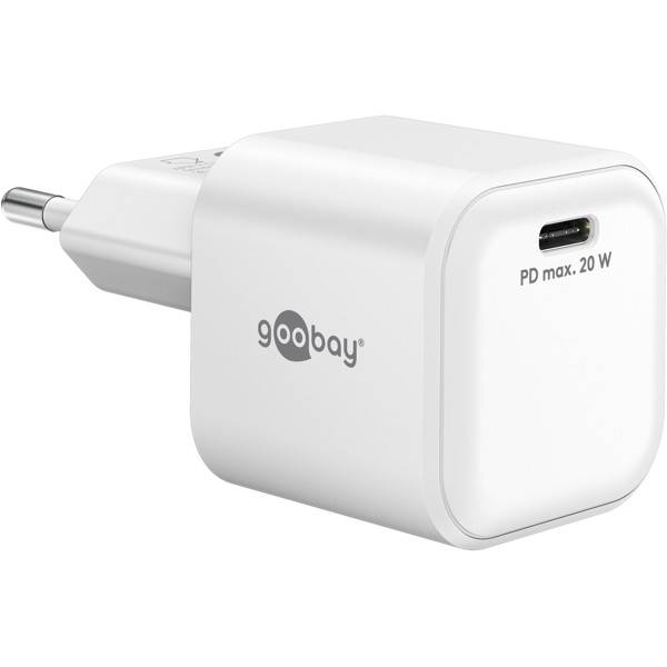 Goobay USB lader | USB-C PD | GaN | 20W | wit-0