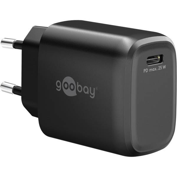 Goobay USB lader | USB-C PD | GaN | 25W | zwart-0