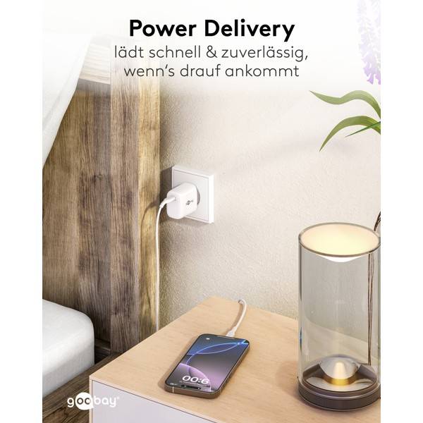 Goobay USB lader | USB-C PD | GaN | 25W | wit-6