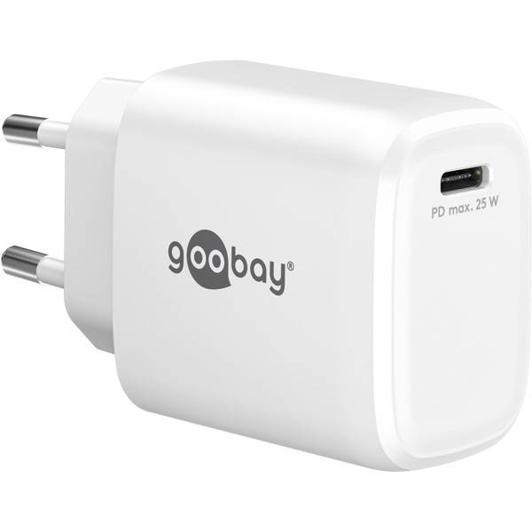 Goobay USB lader | USB-C PD | GaN | 25W | wit-0