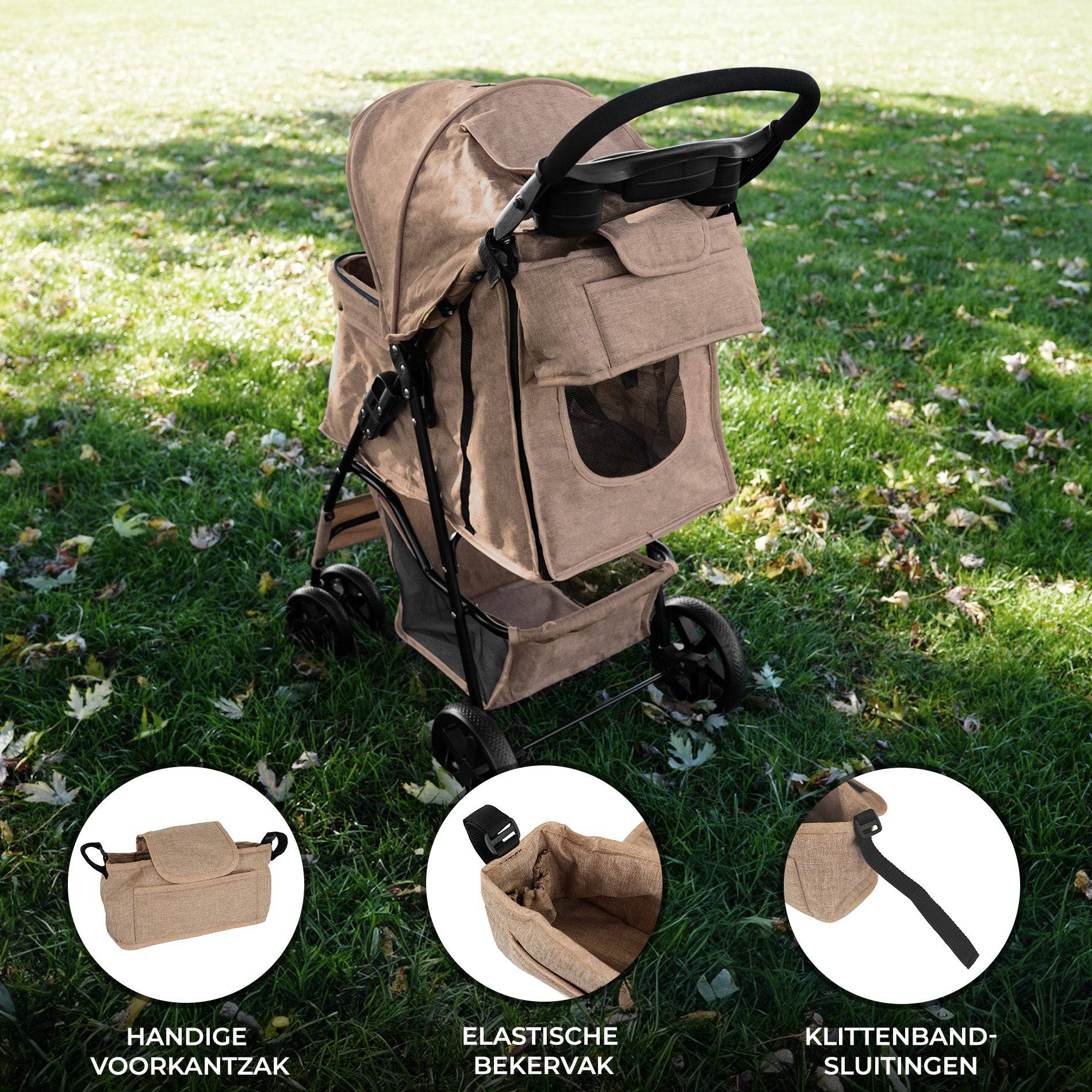 Organizer Tas voor Hondenbuggy - Beige-1