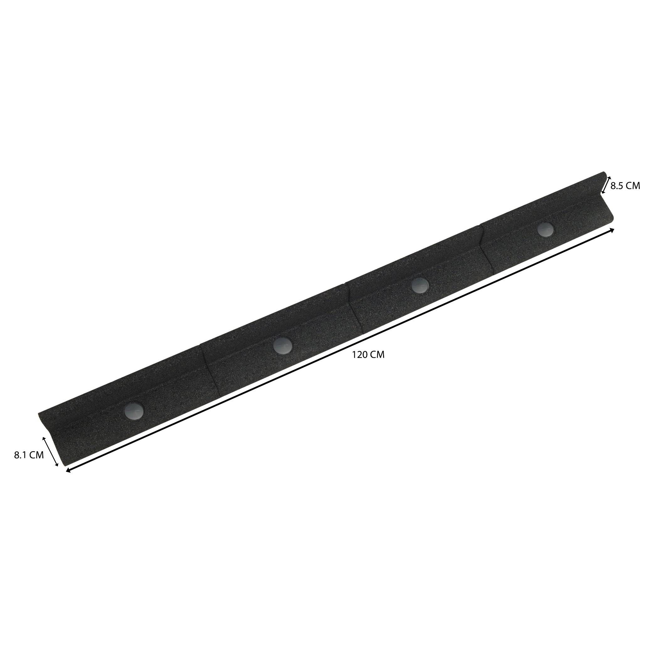 Flexibele Tuinrand 4 x 1,2 m - Zwart-4