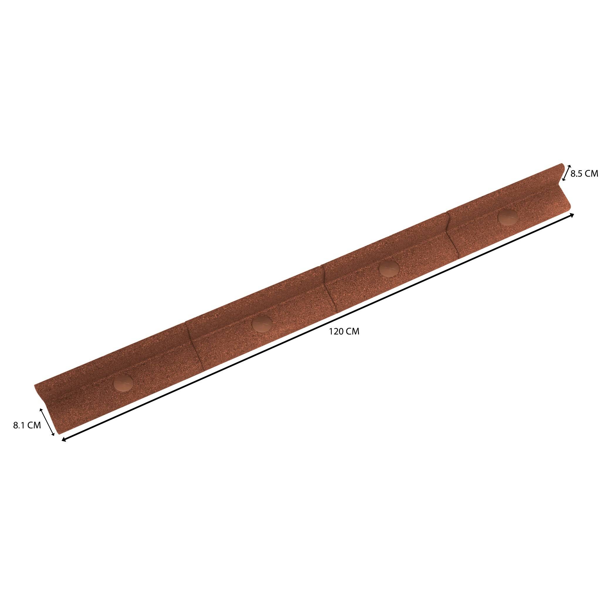 Flexibele Tuinrand 9,6 m incl. Hamer - Terracotta-4