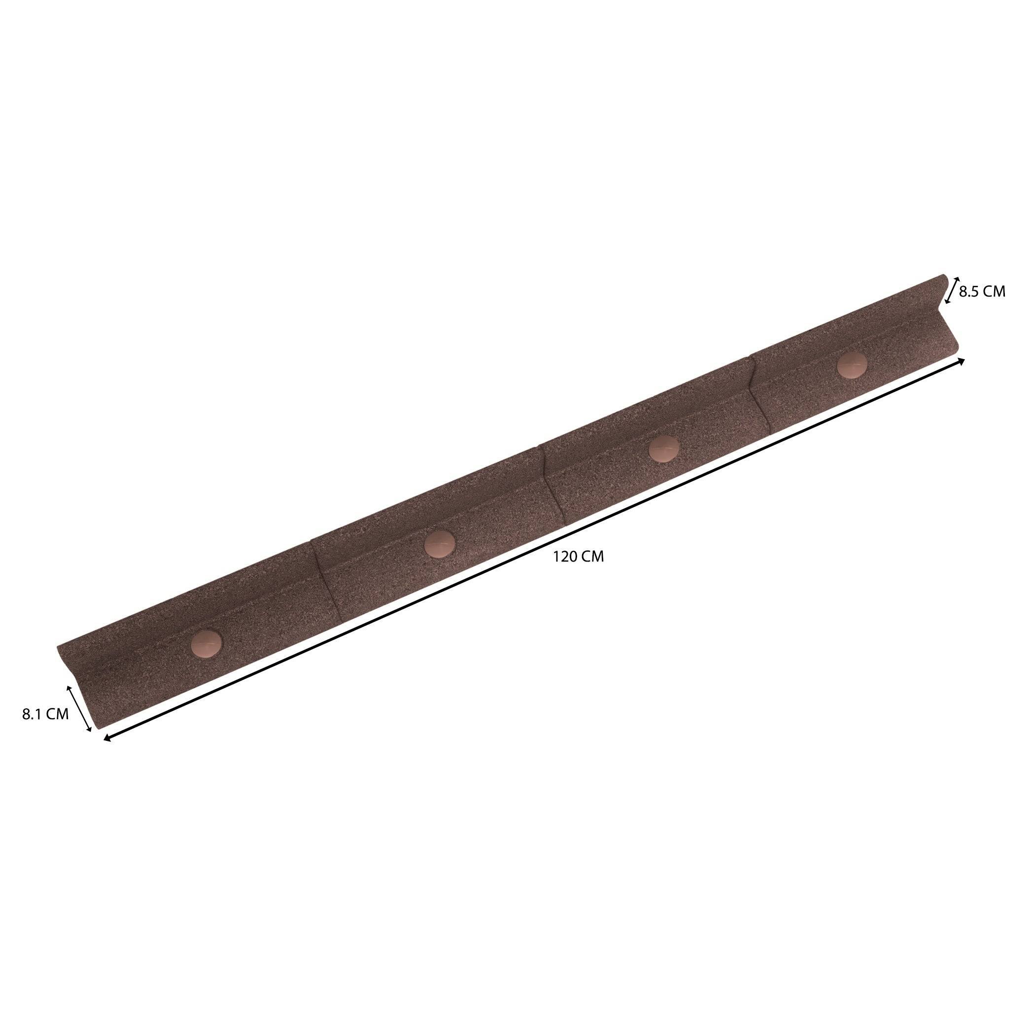 Flexibele Tuinrand 4 x 1,2 m - Bruin-4