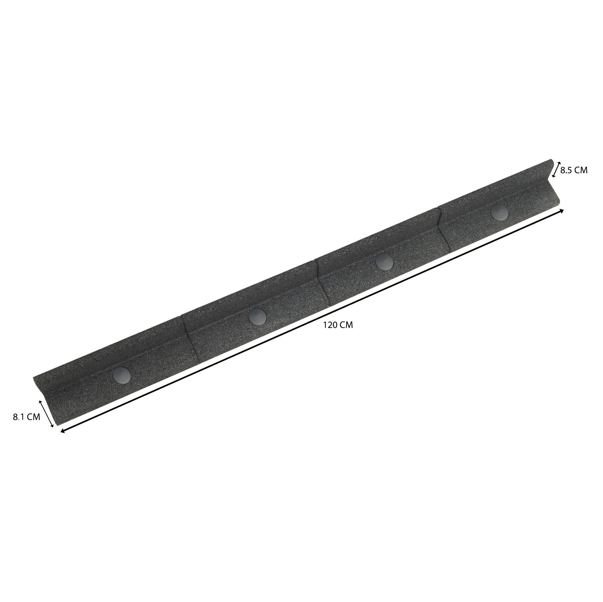 Flexibele Tuinrand 4 x 1,2 m - Grijs-4