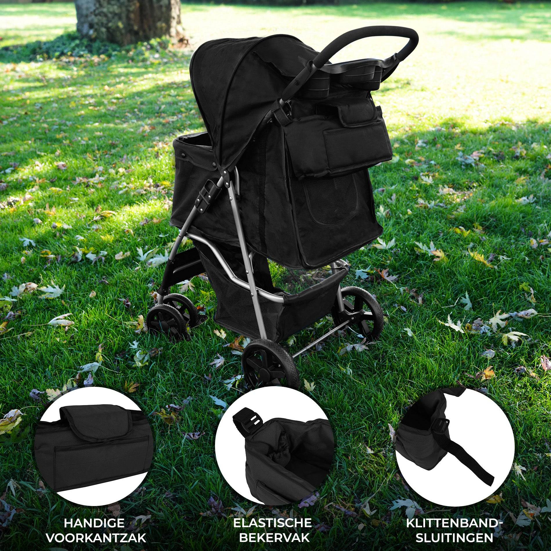 Organizer Tas voor Hondenbuggy - Zwart-1