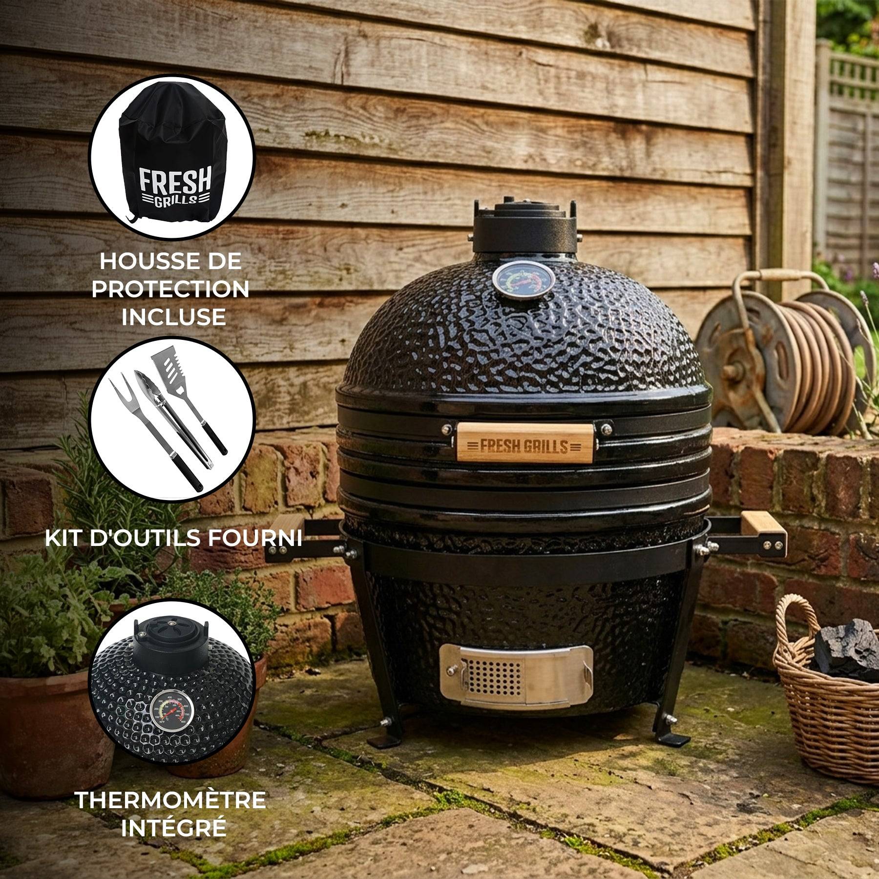 Kamado Barbecue 40.6 cm-3