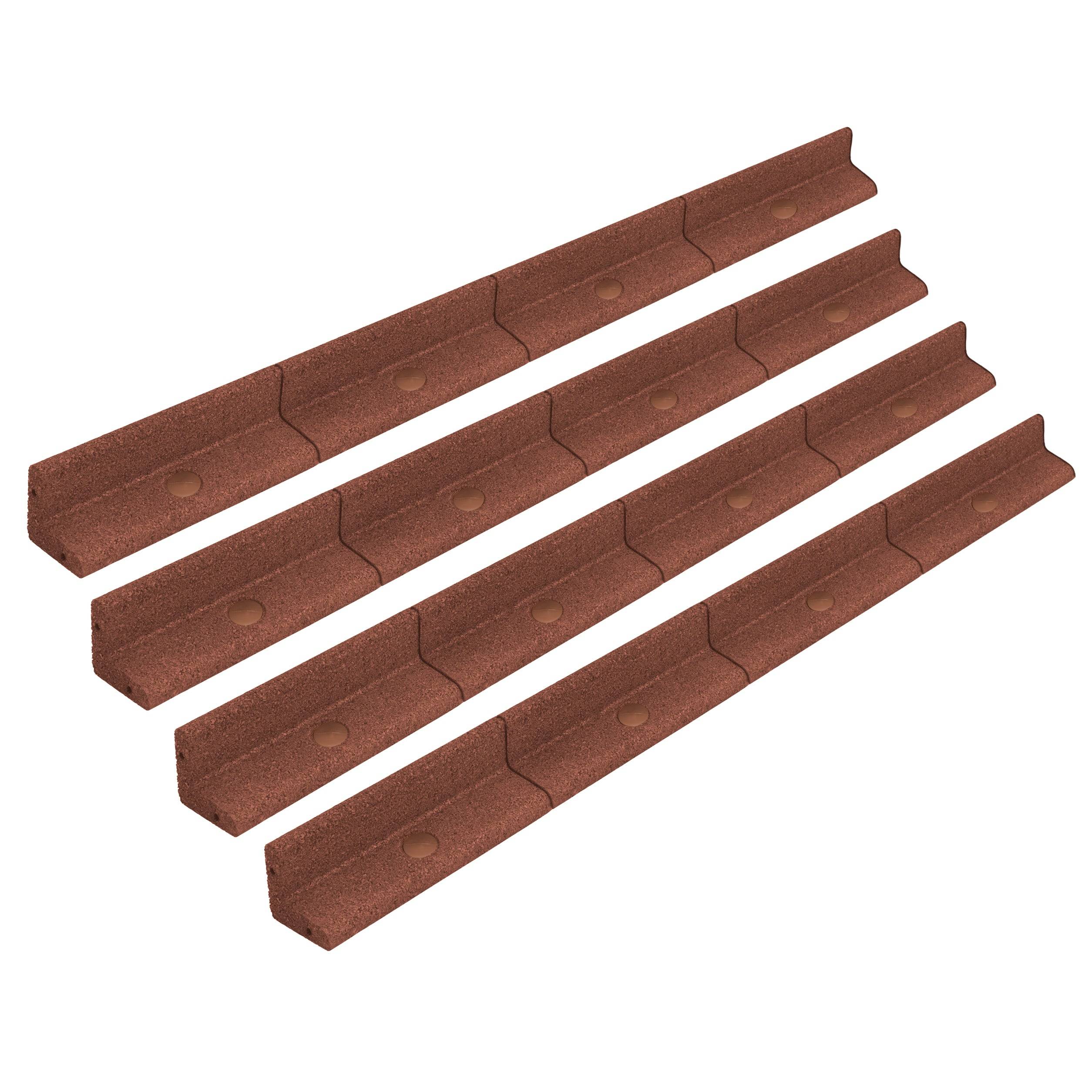 Flexibele Tuinrand 4 x 1,2 m - Terracotta-0