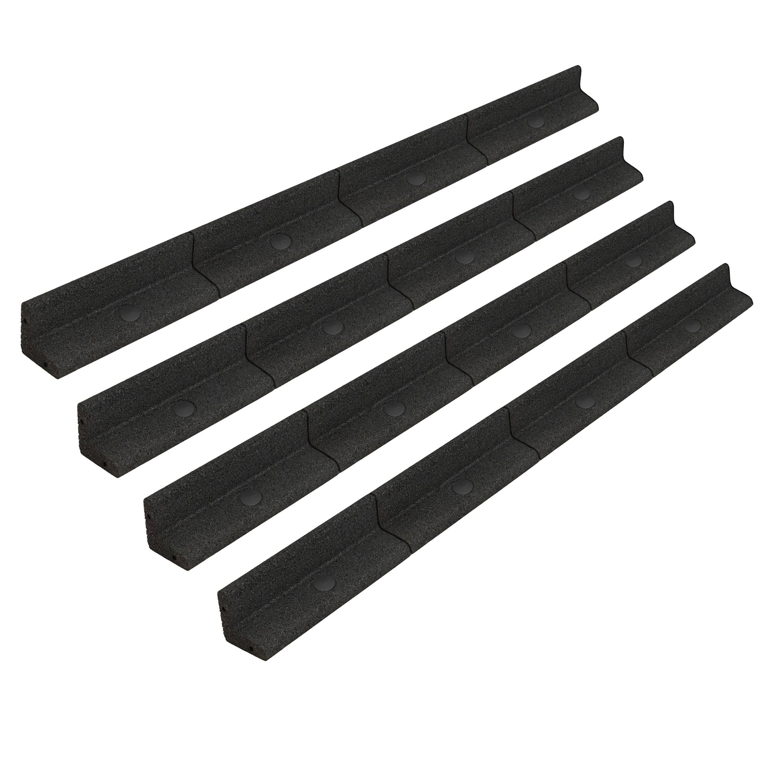 Flexibele Tuinrand 4 x 1,2 m - Zwart-0