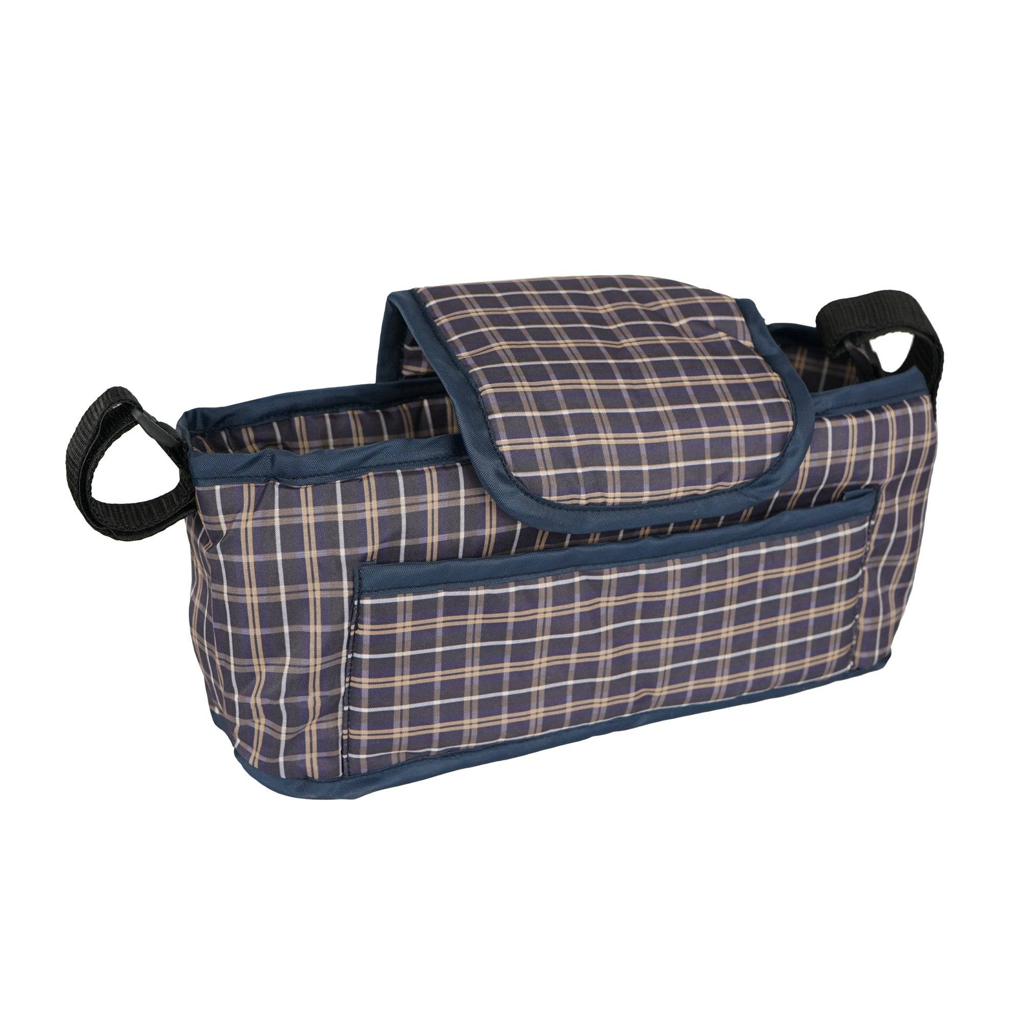 Organizer Tas voor Hondenbuggy - Ruitblauw-0