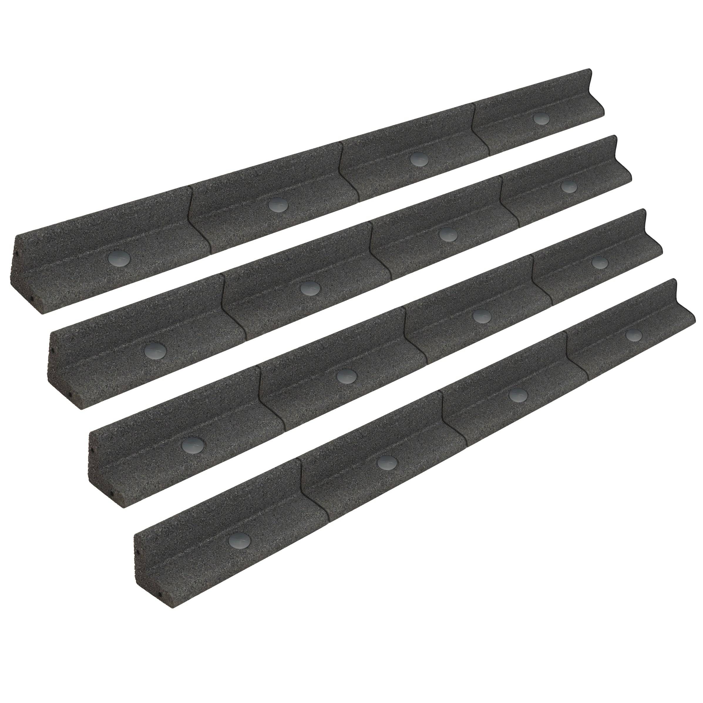 Flexibele Tuinrand 4 x 1,2 m - Grijs-0