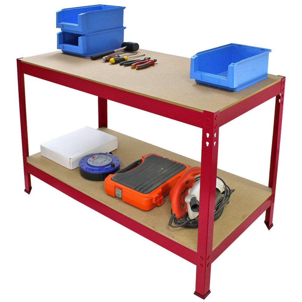 Q-rax werkbank - Rood - 100 cm breed-3