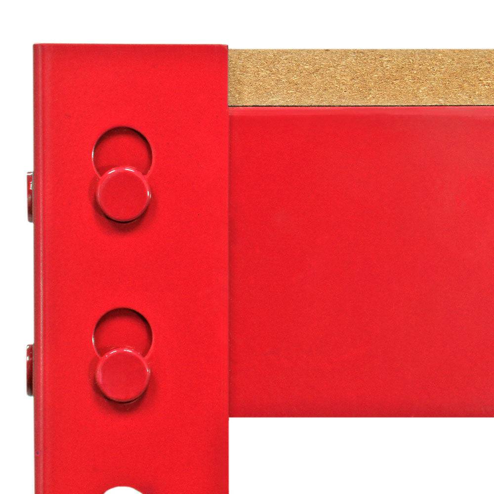 Q-rax werkbank - Rood - 100 cm breed-4