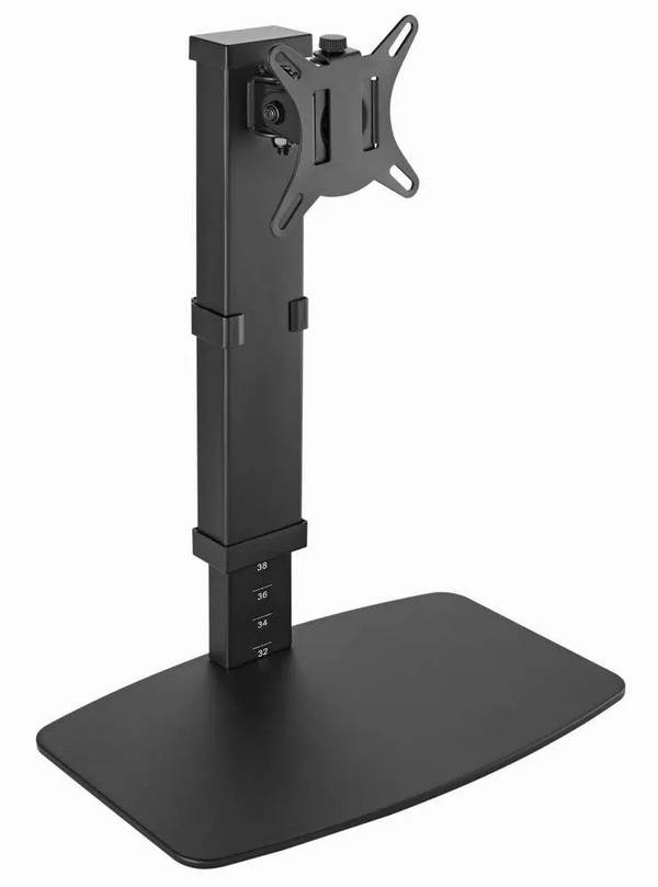 Gembird MS-D1ST-02 In hoogte verstelbare, volledig beweegbare monitorstandaard, 17"-32", zwart