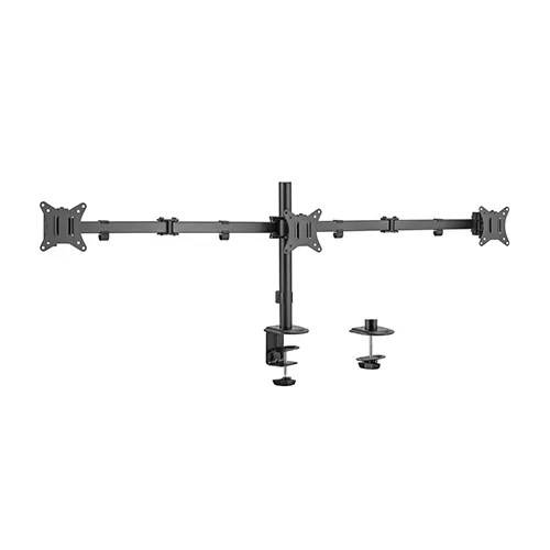Gembird MA-D3-01 Verstelbaar bureau Montagearm voor 3 schermen (draaien, kantelen, zwenken), 17”-...-0